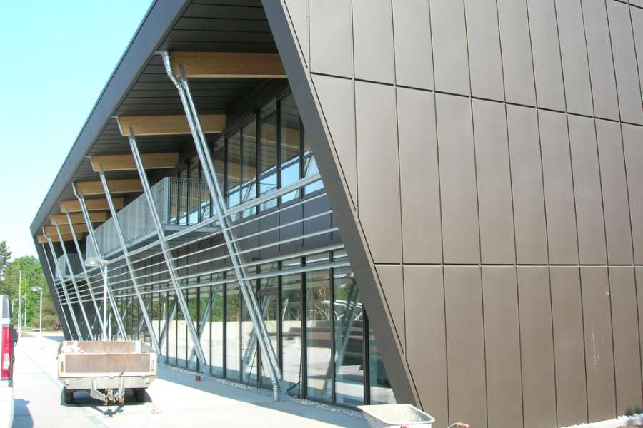 Exklusive Fassade der Schule für Sozial- und Gesundheitswesen, Ydesvej 1, 8500 Grenå